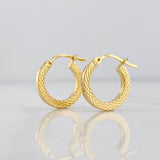 Candongas Piton 1.3g / 1/2 in Oro Amarillo 18K