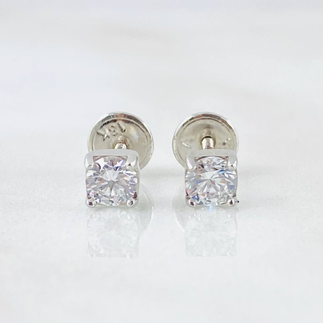 Topos Bisel 0.85gr / Oro Blanco 18K *