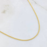 Cadena Cubana 2.2gr / 23 1/2 in / 1.8mm Oro Amarillo +1 18K