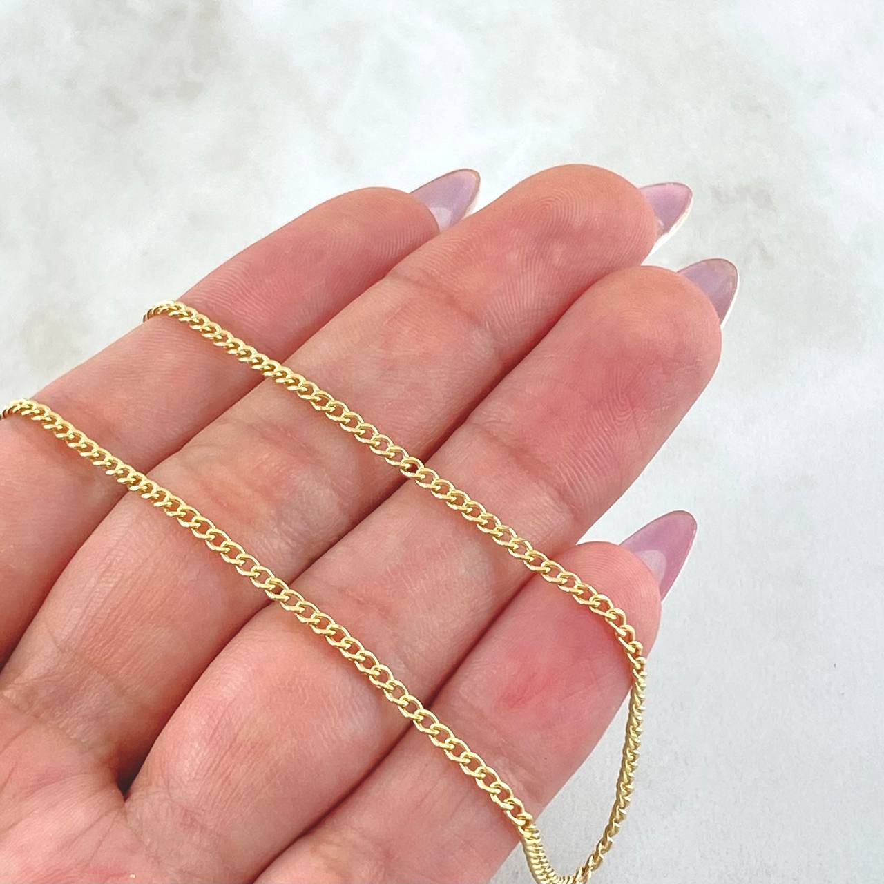 Cadena Cubana 1.75 g / 49.5 cm / 2 mm Oro Amarillo 18K