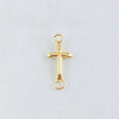 Cross Charm 0.2gr / 1/2 in / 18K Yellow Gold *