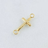Charm Cross 0.2gr / 1/2 in / 18K Yellow Gold