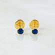 Stud Earrings Bezel 0.4g / in / 2.8mm Yellow Gold 18K