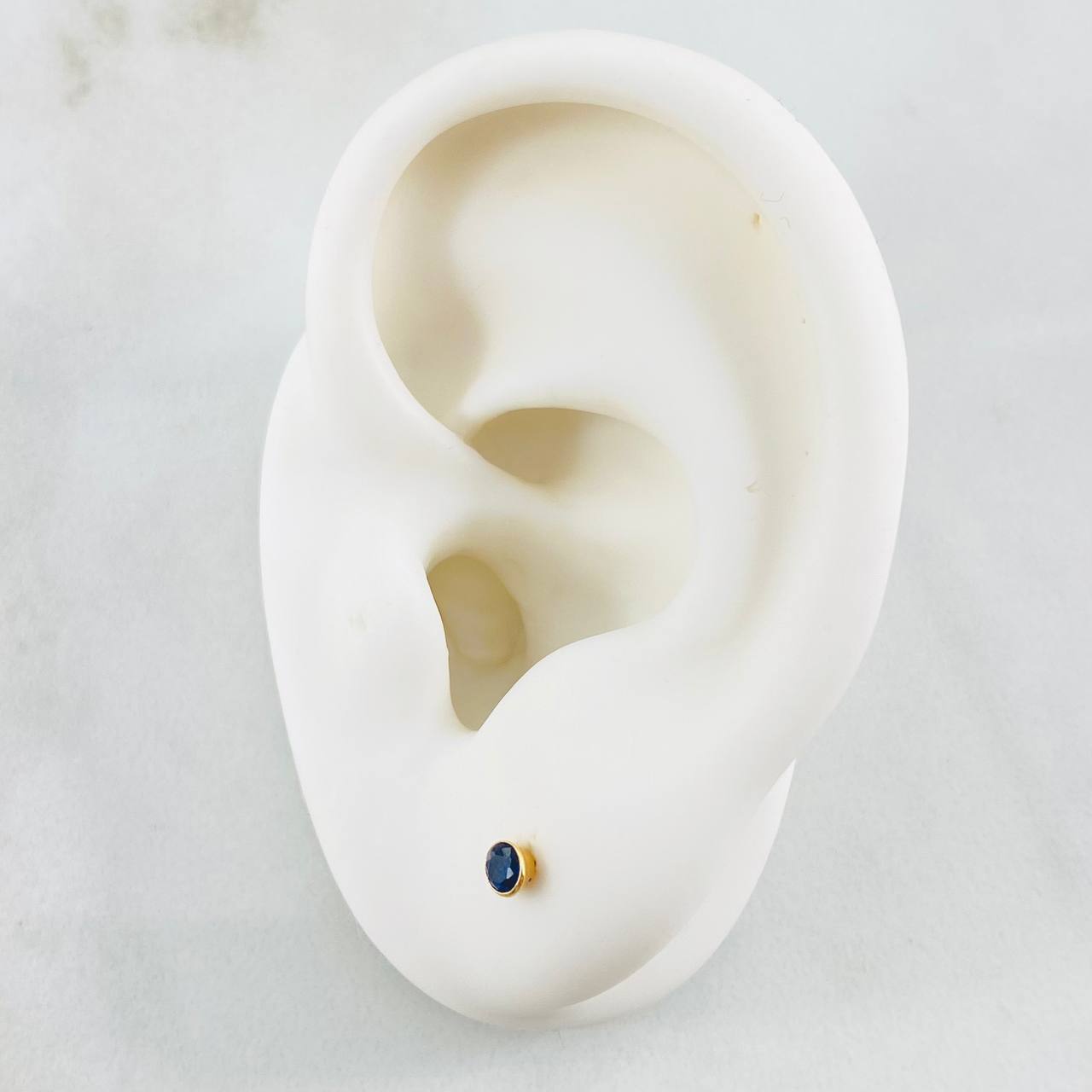 Stud Earrings Bevel 0.35g / in / 2.8mm Yellow Gold 18K