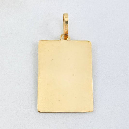 Dije Placa 2.25gr / 1 1/2 in / Oro Amarillo 18K