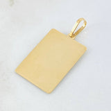 Dije Placa 2.15gr / 1 1/2 in / Oro Amarillo 18K