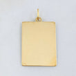 Dije Placa 2gr / 1 1/2 in / Oro Amarillo 18K