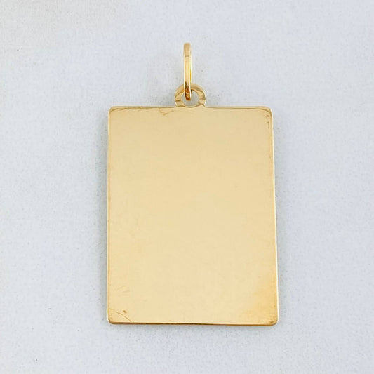 Dije Placa 1.8gr / 1 1/2 in / Oro Amarillo 18K ©