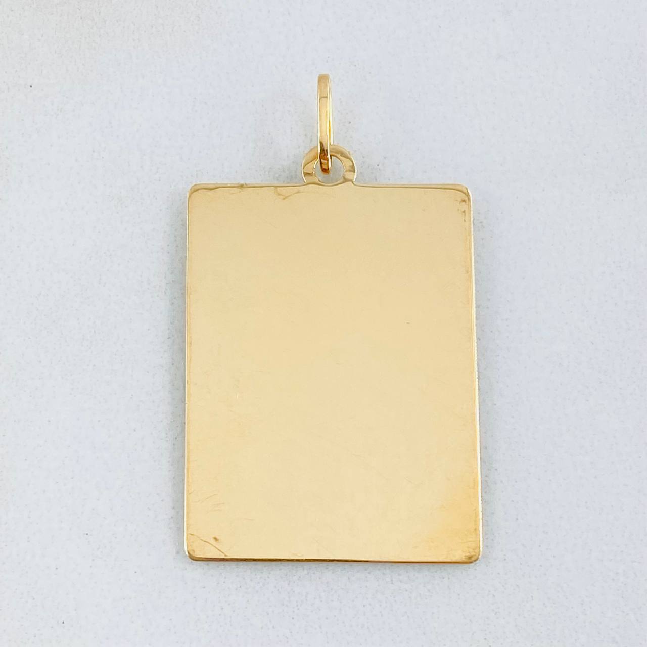 Dije Placa 2gr / 1 1/2 in / Oro Amarillo 18K