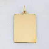 Dije Placa 2gr / 1 1/2 in / Oro Amarillo 18K