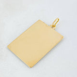 Dije Placa 2.4gr / 1 1/2 in / Oro Amarillo 18K