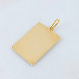 Dije Placa 0.9gr / 1 1/4 in / Oro Amarillo 18K ©