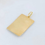 Dije Placa 1.6gr / 1 in / Oro Amarillo 18K *