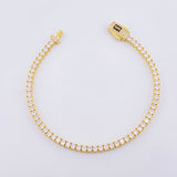 Pulso Tenis Monaco 8.3gr / 7 in / 3.3mm Oro Amarillo +4 18K ©