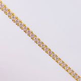 Pulso Tenis Monaco 8.3gr / 7 in / 3.3mm Oro Amarillo +4 18K ©