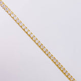 Pulso Tenis Monaco 7.65gr / 7 1/4 in / 3mm Oro Amarillo +4 18K ©
