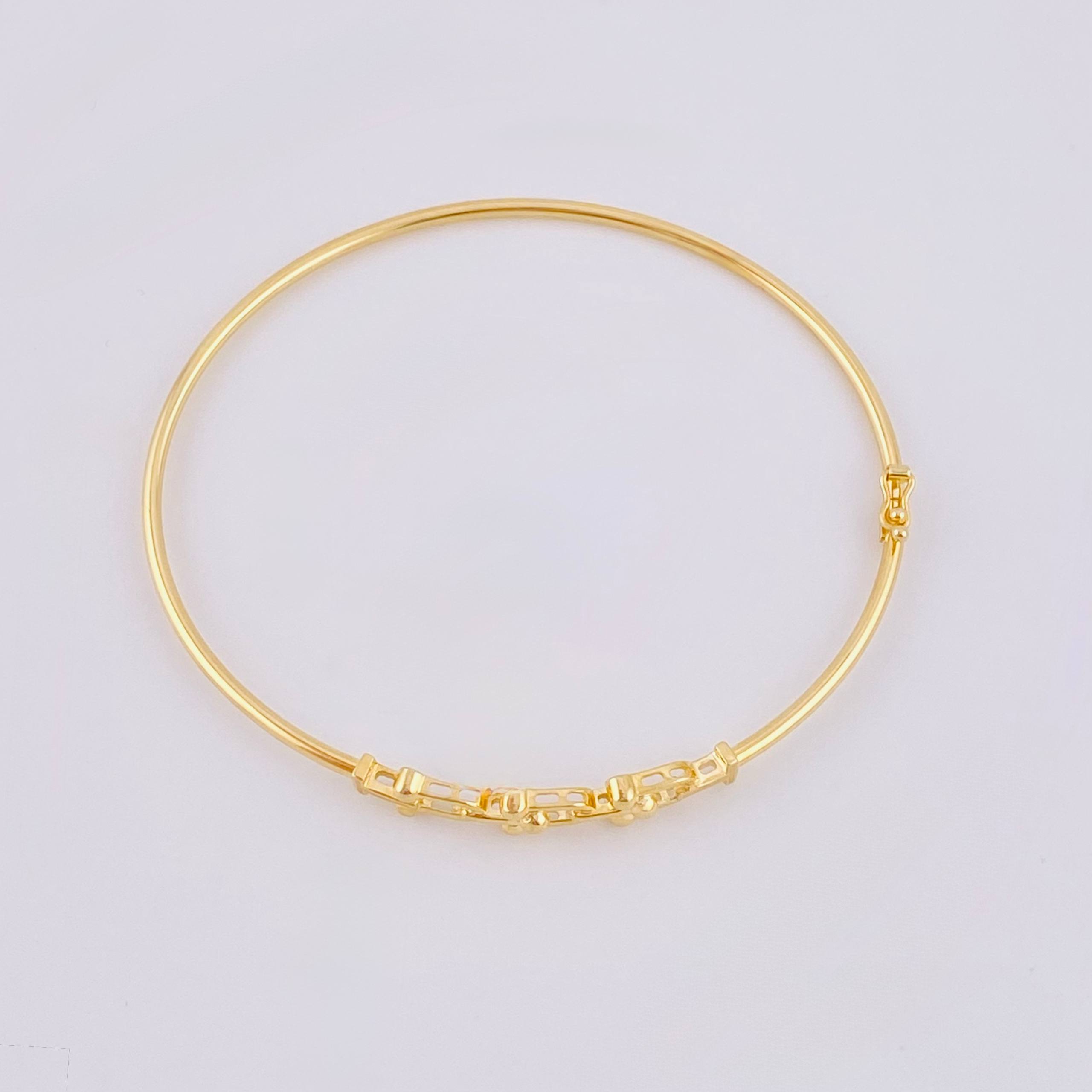 Pulso Aro Eslabones Circulares 3.55gr / 7 1/2 in / 2mm Oro Amarillo +4 18K ©