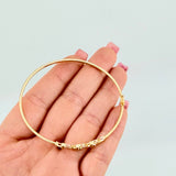 Pulso Aro Eslabones Circulares 3.55gr / 7 1/2 in / 2mm Oro Amarillo +4 18K ©
