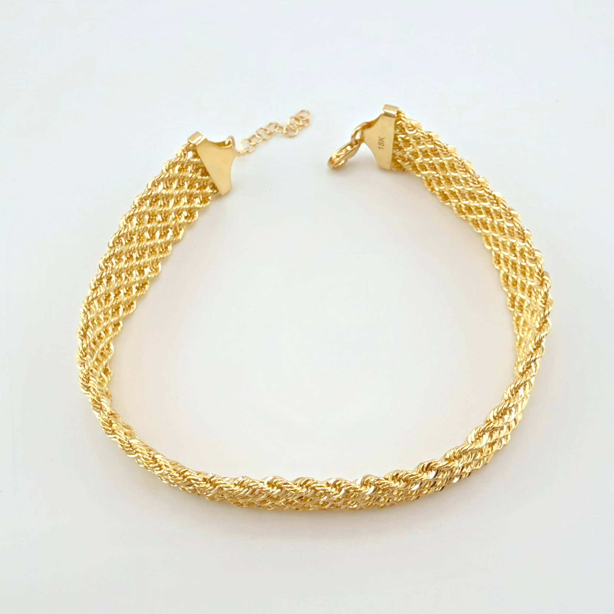 Pulso Lazo secuencial 6gr / 7 3/4 in / 11.5mm Oro Amarillo +3 18K ©