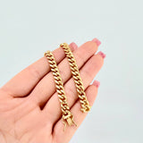 Pulso Cubana 6.8gr / 8 1/2 in / 6mm Oro Amarillo +1 18K ©