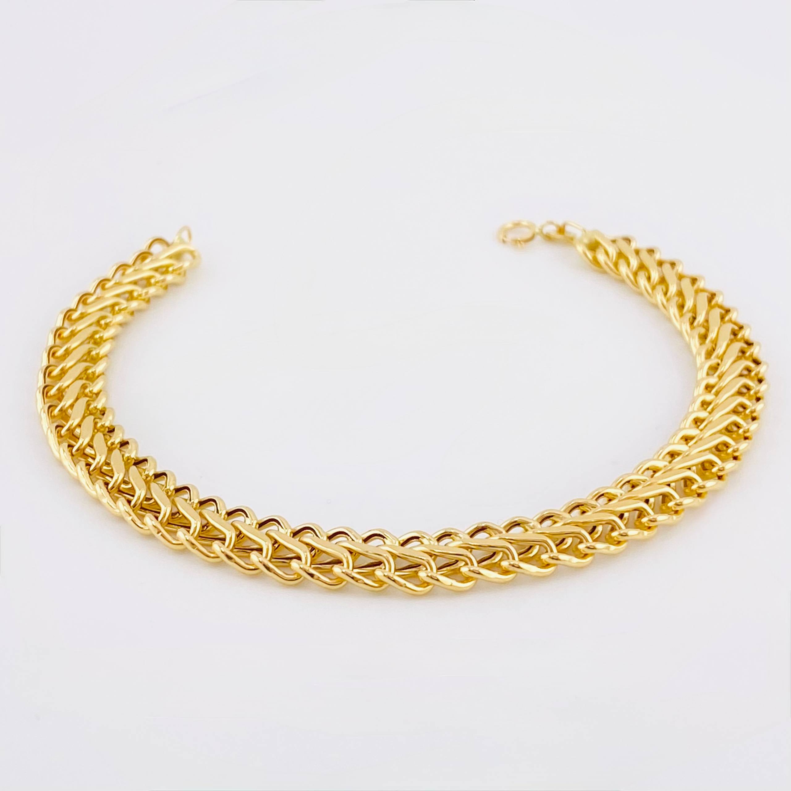 Pulso Sedusa 4.65gr / 7 1/4 in / 7.3mm Oro Amarillo +3 18K