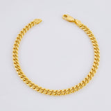 Pulso Cubana 4.7gr / 7 1/4 in / 4.6mm Oro Amarillo +1 18K ©