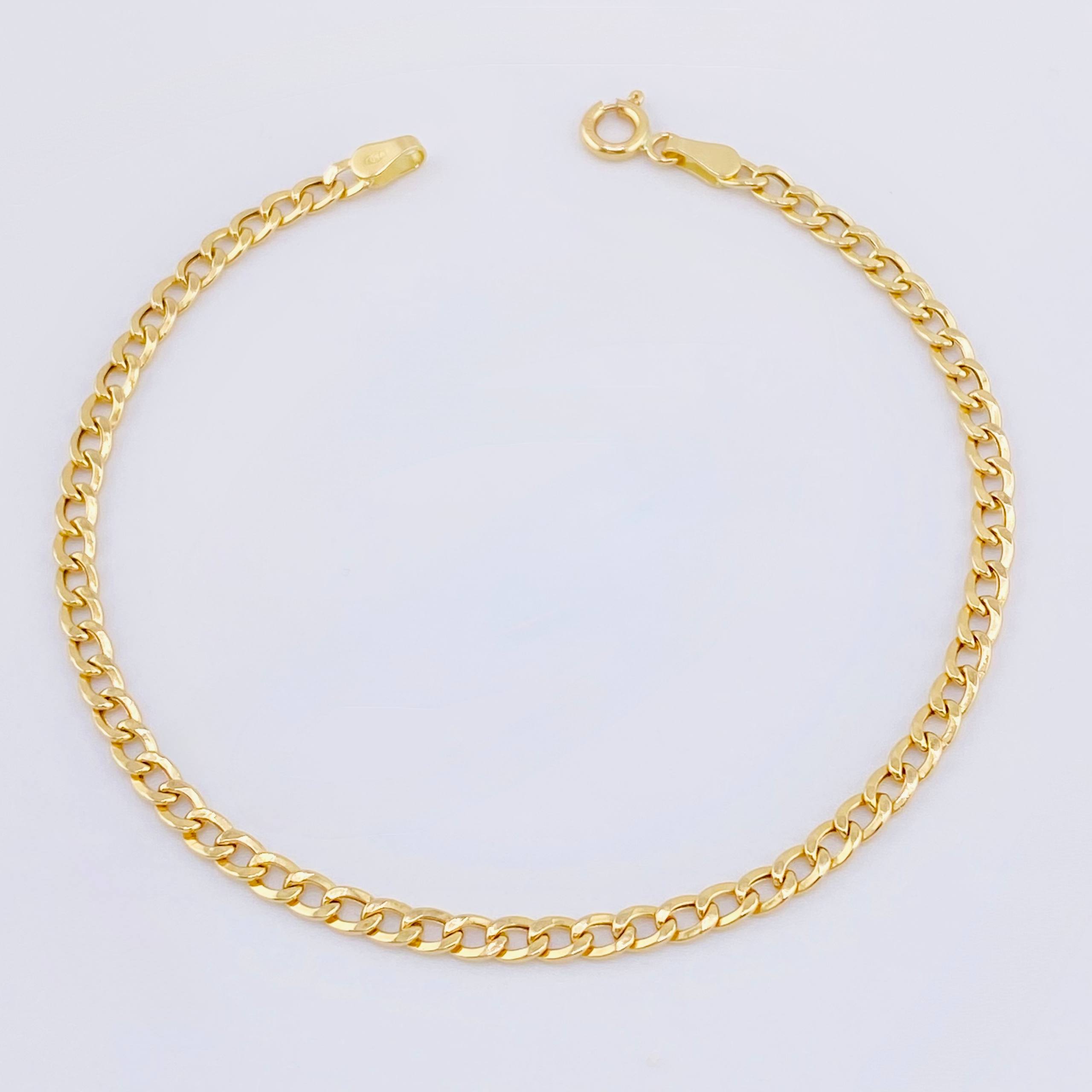 Pulso cubana 1.75gr / 7 1/4 in / 3.1mm Oro Amarillo +1 18K ©