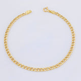 Pulso Cubana 1.85gr / 7 1/4 in / 3.2mm Oro Amarillo +1 18K *