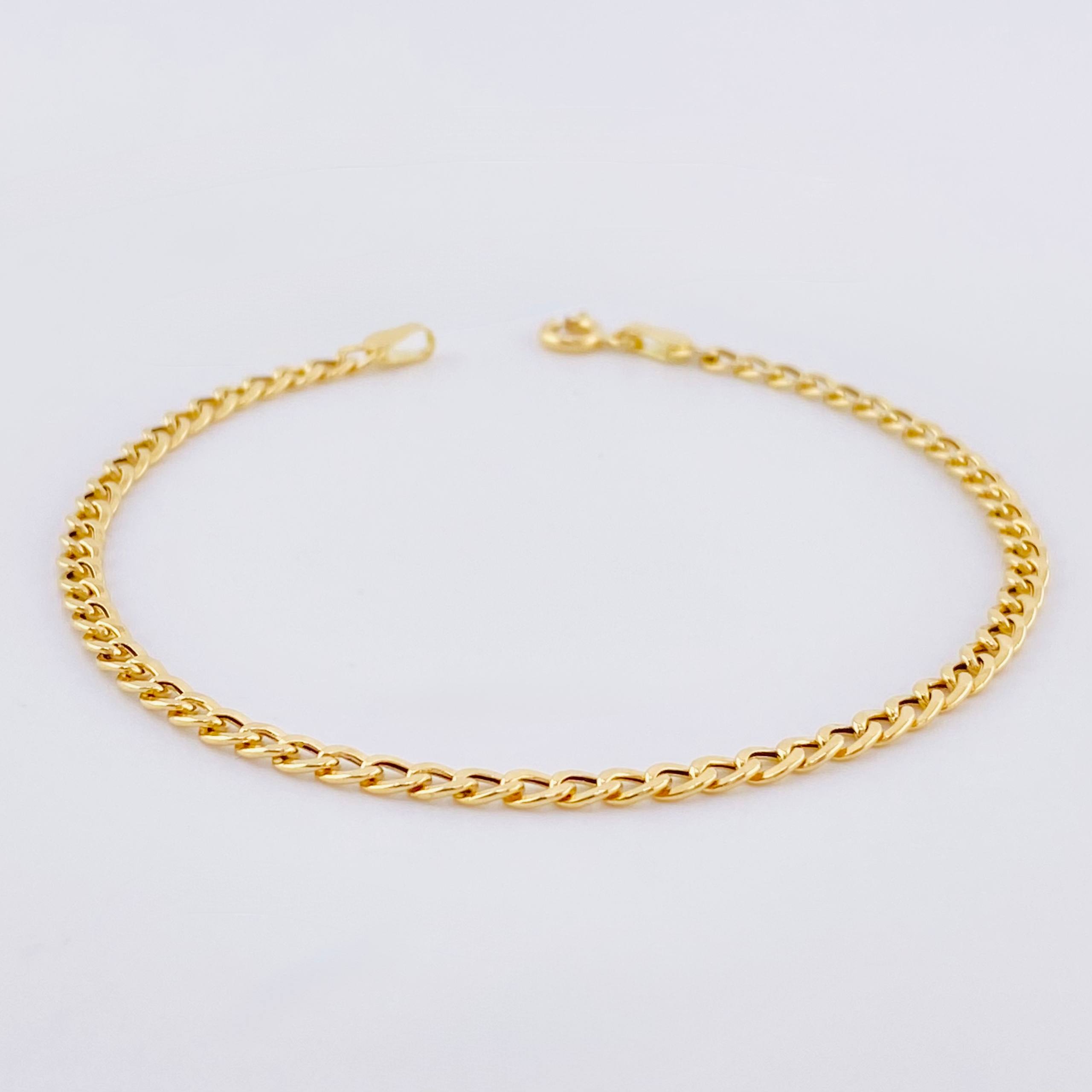 Pulso Cubano 1.8gr / 7 1/4 in / 3.15mm Oro Amarillo +1 18K