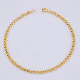 Cuban Links Bracelet 2.3gr / 7 3/4 in / 2.9mm Yellow Gold +1 18K ©