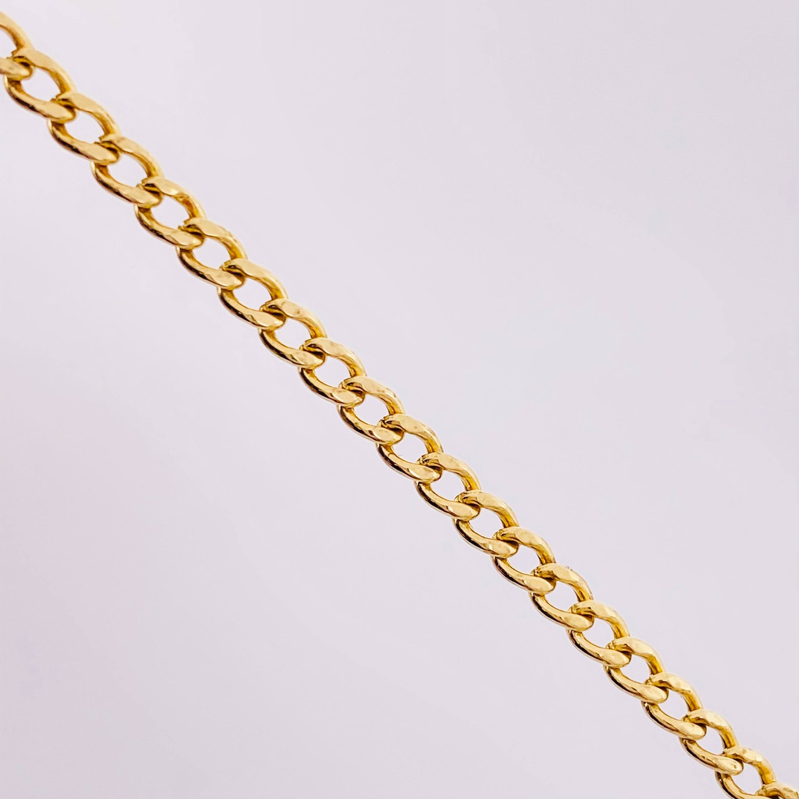 Cuban Links Bracelet 2.3gr / 7 3/4 in / 2.9mm Yellow Gold +1 18K ©