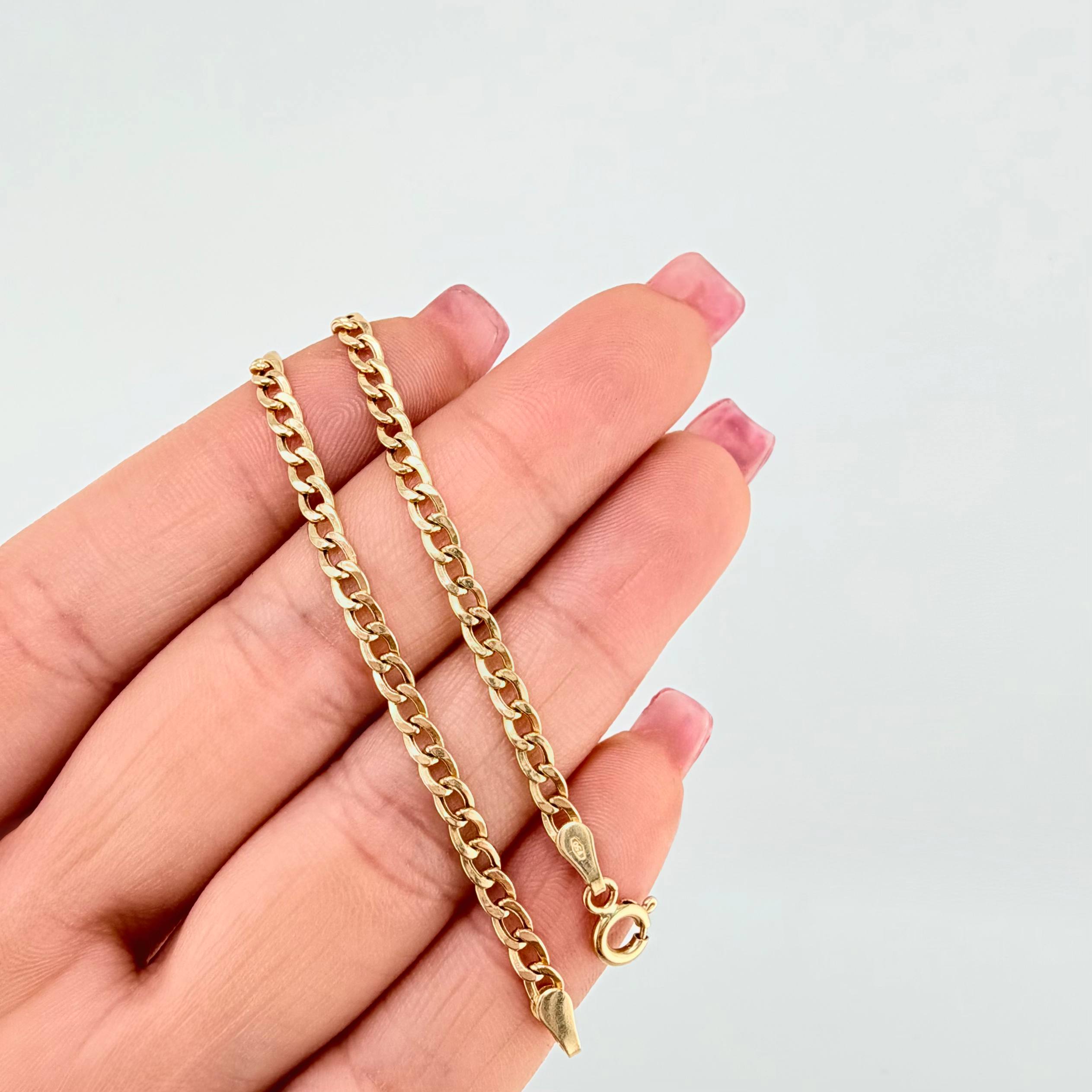 Pulso Cubana 1.8gr / 7 in / 3.2mm Oro Amarillo +1 18K ©