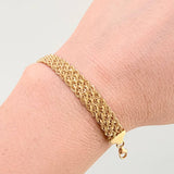 Pulso Lazo Secuencial 4.2gr / 7 3/4 in / 7.9mm Oro Amarillo +3 18K *