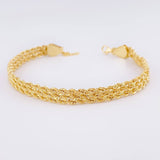 Pulso Lazo secuencial 3.6gr / 7 3/4 in / 5.7mm Oro Amarillo +3 18K ©