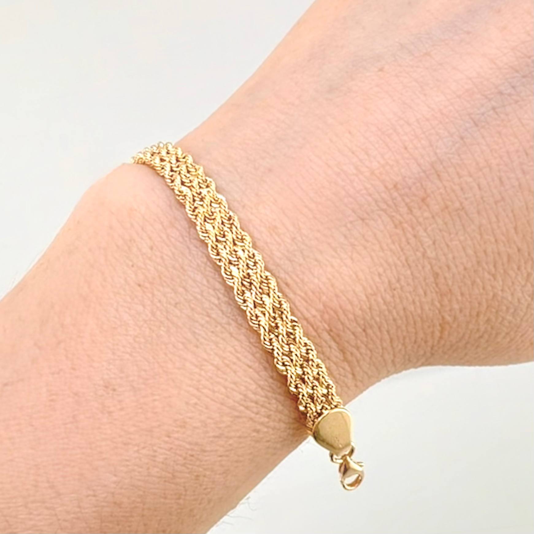 Pulso Lazo Secuencial 3.6gr / 7 3/4 in / 5.7mm Oro Amarillo +3 18K *