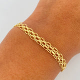 Pulso Chino 4.9gr / 19.7cm / 5mm Oro Amarillo 18K $