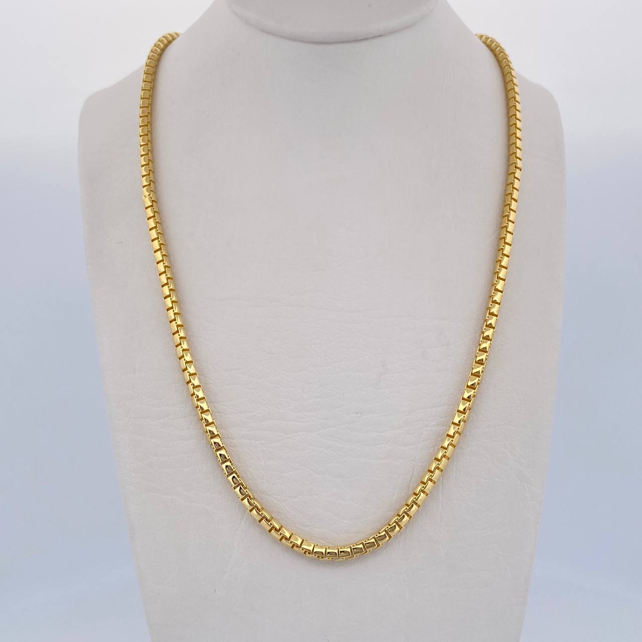 Cadena Infinito Tipo Veneciana 15.15gr / 63cm / 2.8mm Broche Misil Liso Oro Amarillo +2 18K &