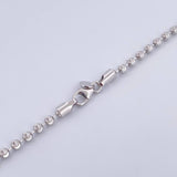 Cadena Militar 14.65gr / 60.4cm / 2.7mm Diamantado Luna Oro Blanco +3 18K &