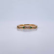 Churumbela Ring 1.85gr / T6 1/4 / White Green Zircons Yellow Gold 18K $