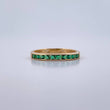 Anillo Argolla Churumbela 1.6gr / T7 / Circones Verdes Oro Amarillo 18K $