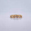Infinite Eyes Ring 2.05gr / T6 1/4 / White Zirconia Yellow Gold 18K $