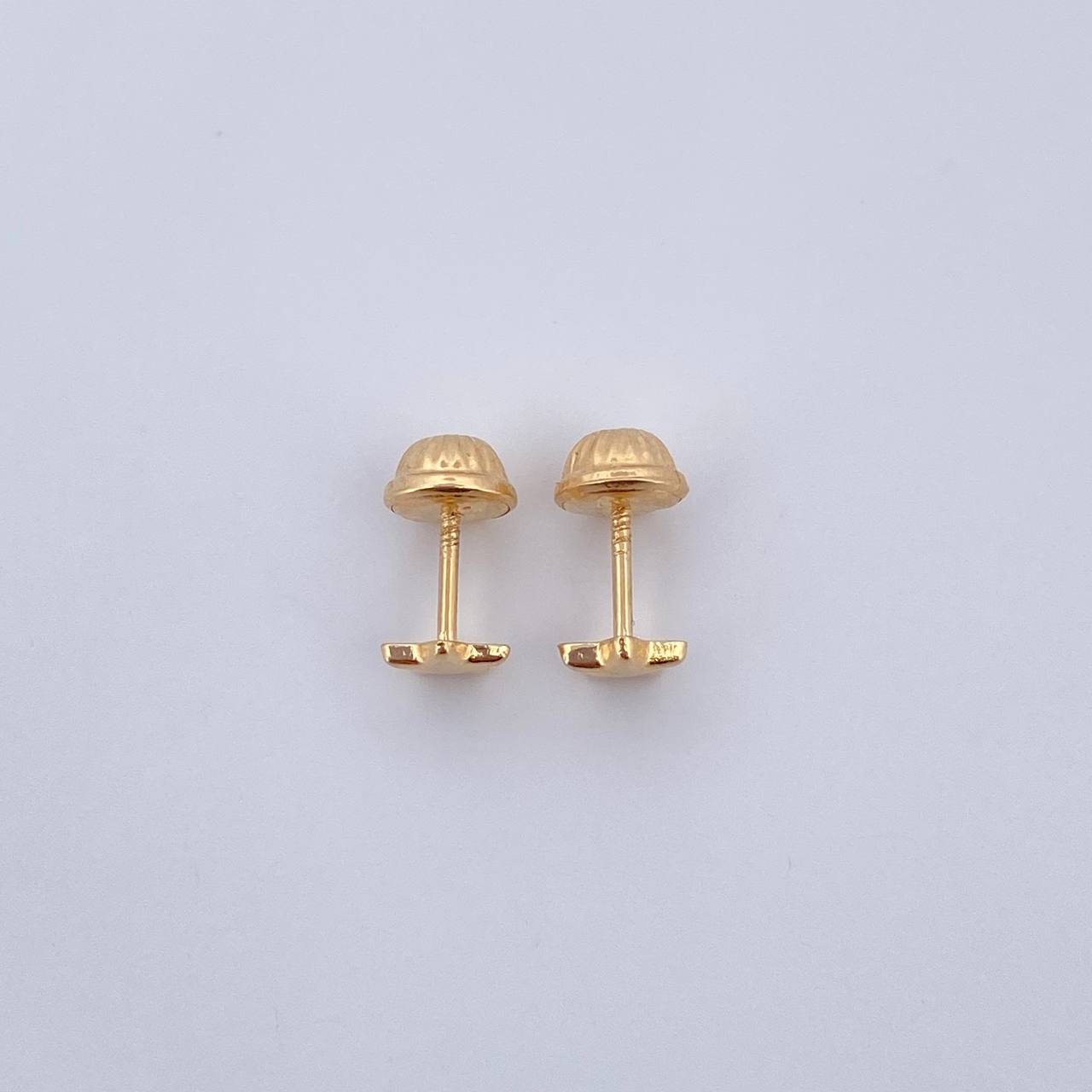 Stud Earrings Star 0.45gr / Smooth Yellow Gold 18K $