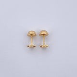 Stud Earrings Star 0.45gr / Smooth Yellow Gold 18K $