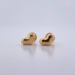 Stud Earrings Heart 0.6gr / Stamped Yellow Gold 18K $