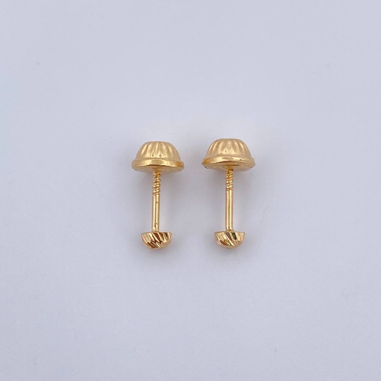Topos Media Bola 0.4gr / 3mm / Diamantado Oro Amarillo 18K $