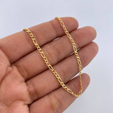 Pulso Figaro 1.1gr / 18.6cm / 2.1mm Oro Amarillo +1 18K &