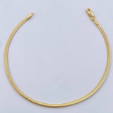 Flat Snake Bracelet 3.85gr / 7.5in / 18K Gold +3$ &