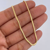Flat Snake Bracelet 2.2gr / 18.8cm / 2.1mm Yellow Gold +3 18K &