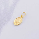 Pendant Virgen del Carmen 0.25g / 1/2 in 18K Yellow Gold