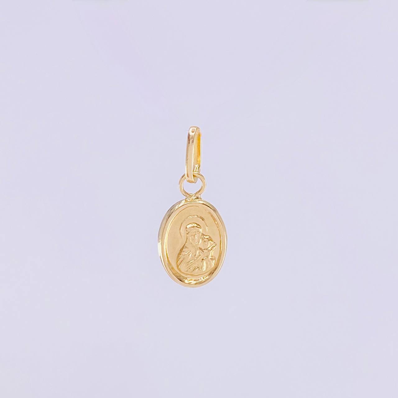 Pendant Virgen del Carmen 0.25g / 1/2 in 18K Yellow Gold
